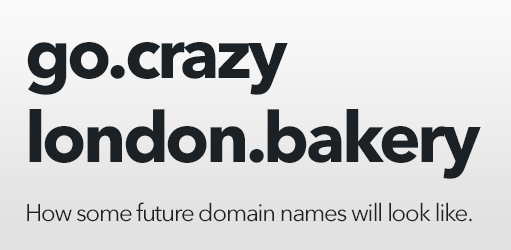 Crazy new domain names